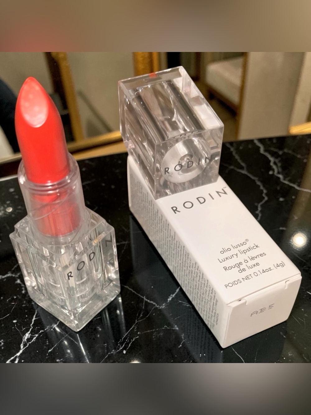 Rodin Olio Lusso Luxury Lipstick - Tough Tomato BNIB Hot Color!